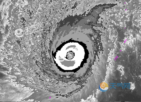 2019台风蝴蝶卫星云图 2月最强台风蝴蝶美照