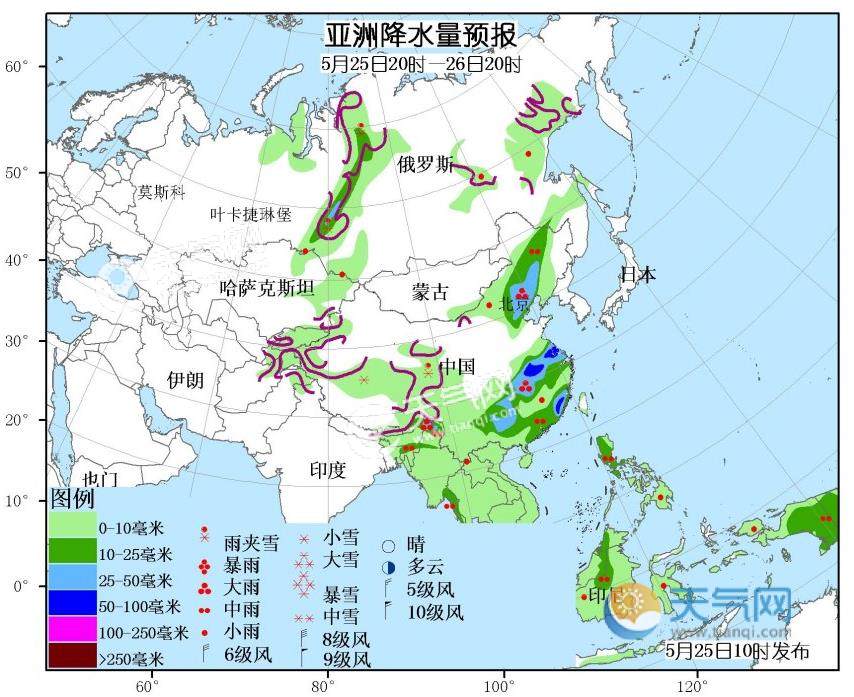 中美洲降水量预报