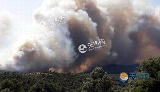 西班牙多地出现森林火灾 过火面积超过1万公顷