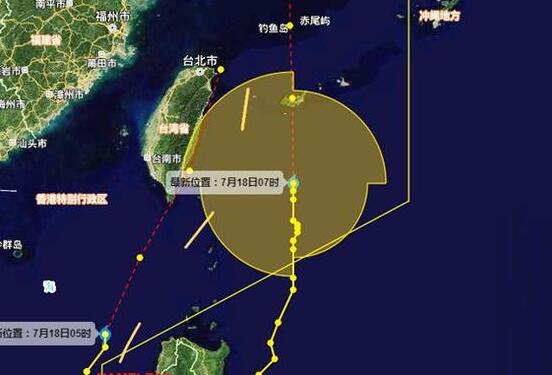 第5号台风“丹娜丝”逼近 今明浙江沿海有6-8级大风