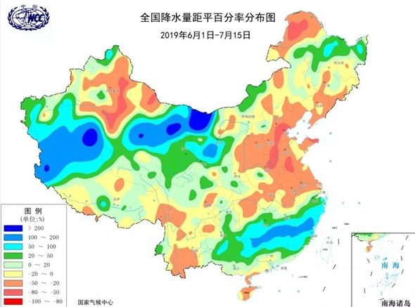 7月中旬夏天刚过一半 南方161市县已下完整个夏季的雨