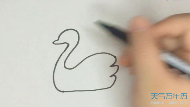 鹅的简笔画怎么画鹅的简笔画步骤图解教程