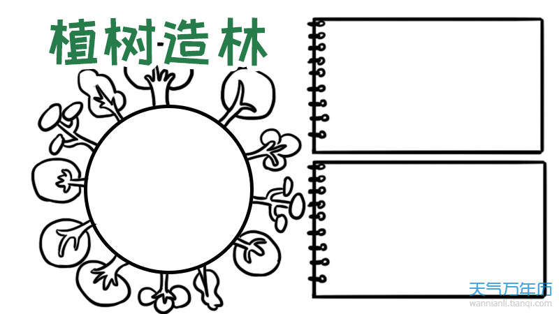 植树手抄报内容 植树手抄报内容图片简单又漂亮