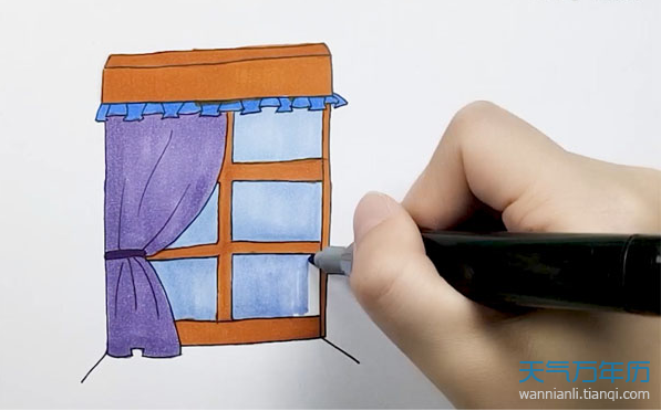 窗户简笔画怎么画 窗户的简笔画步骤图解教程