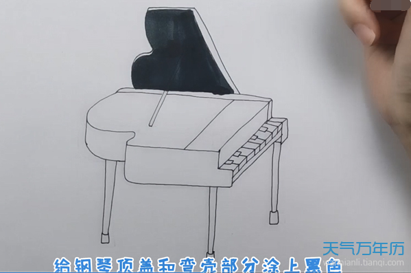 钢琴简笔画怎么画 钢琴的简笔画步骤图解教程