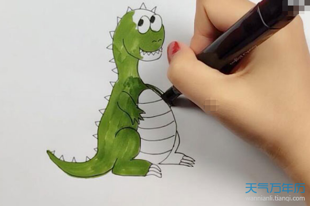 简笔画恐龙怎么画恐龙的简笔画步骤图解教程