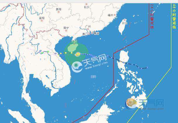 12号台风杨柳什么时候登陆 29日下午到夜间可能登陆海南
