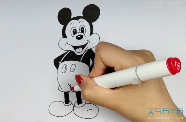 米老鼠简笔画怎么画 米老鼠的简笔画步骤图解教程
