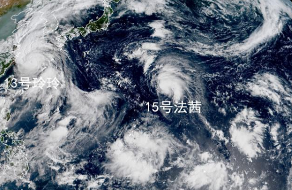 15号台风法茜走C字型路线 对准东京8日下午到日本南部海域