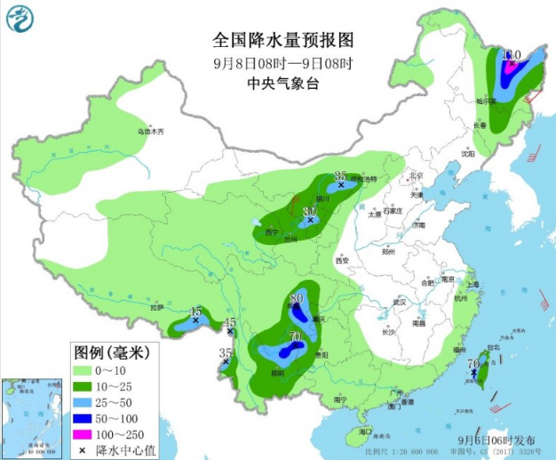 13号台风画直线袭击辽宁 中国东北迎大暴雨和狂风