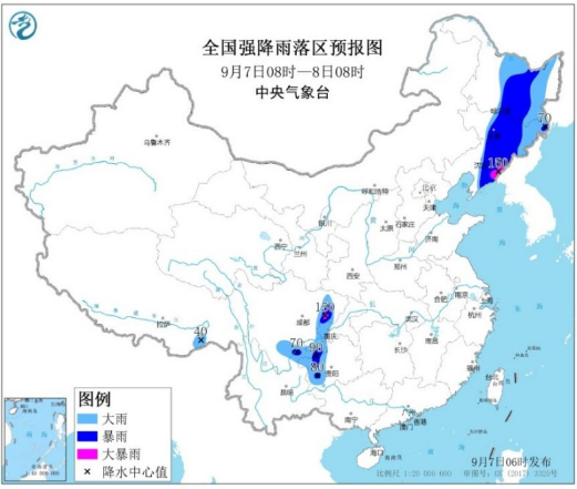 玲玲今日晚入东北地区 将带来一轮强降雨天气