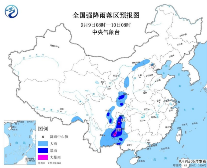 暴雨预警：云南广西重庆陕西等多地有大雨暴雨