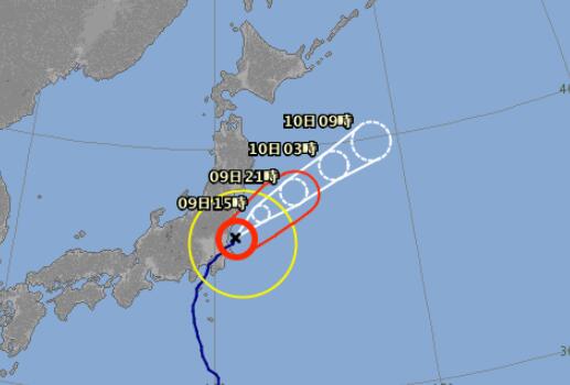 日本台风最新消息2019 第15号台风法茜以13级登陆日本