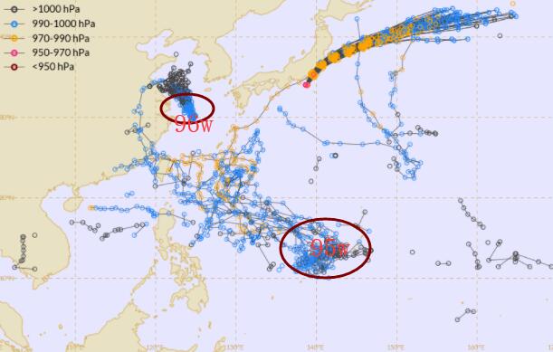 2019年16号台风即将生成 两大台风胚胎抢“琵琶”名字