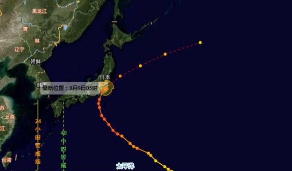 台风法茜走“抛物线”袭日本东京 逆袭成功登顶超强台风