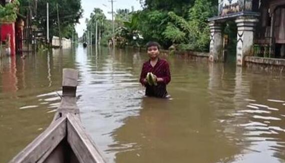 缅甸暴雨死亡人数增至59人 全国近9万人流离失所