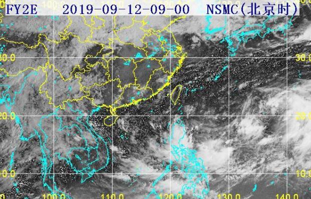 16号台风“琵琶”发展情况 2019年16号台风高清卫星云图