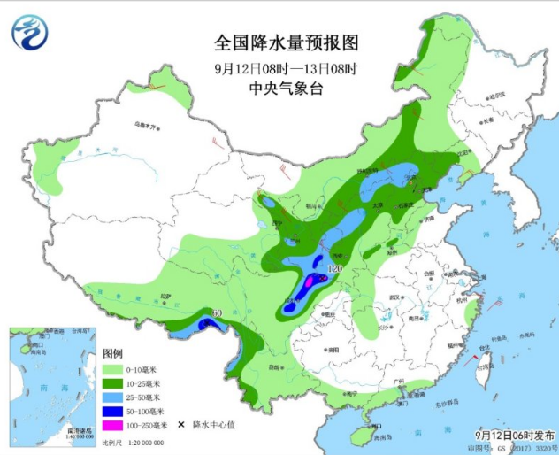 西北东部大风降温南方却高温发预警 强降雨集中在四川