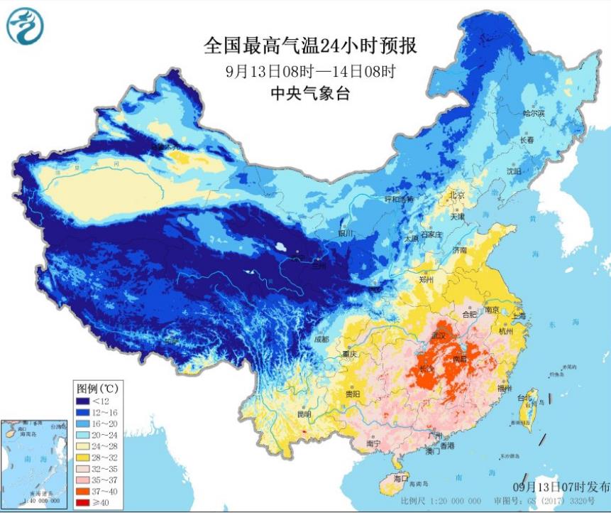 陕甘一带中秋节大雨紧相随 南方在高温中过节