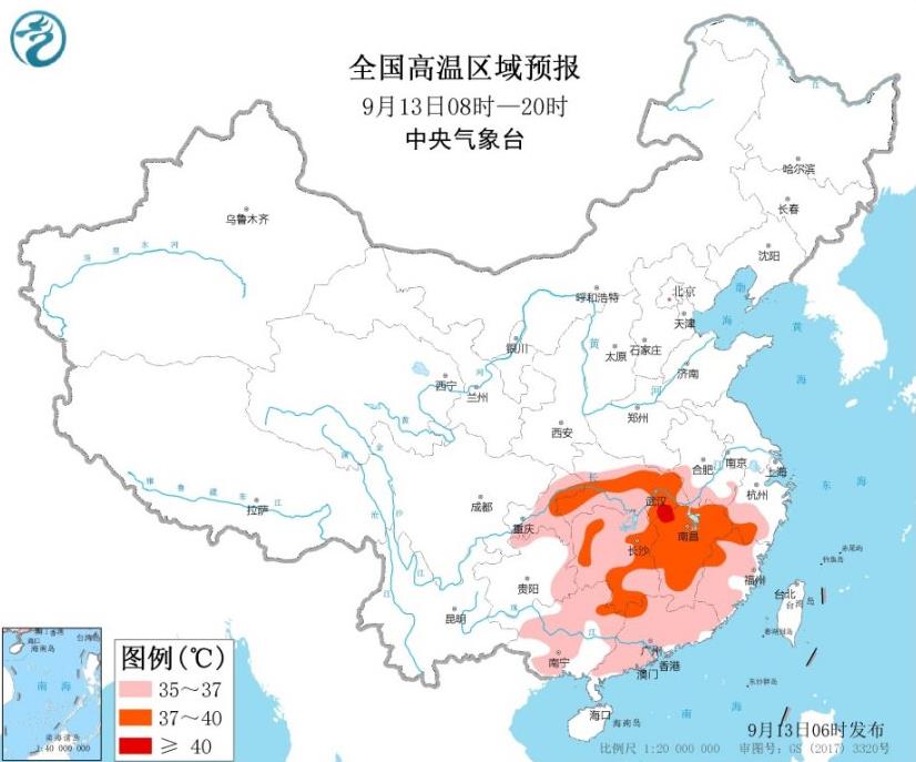 高温预警：湖北重庆江西等地37℃以上