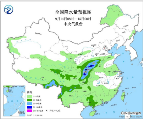 华南江南地区有高温天气 四川北部山西南部有强降雨