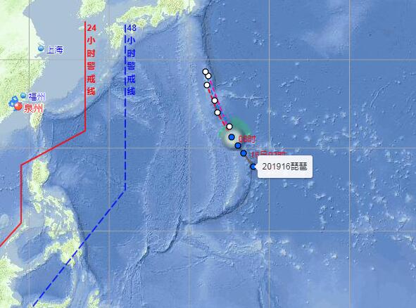 16号台风最新消息报 台风“琵琶”今天内或停编