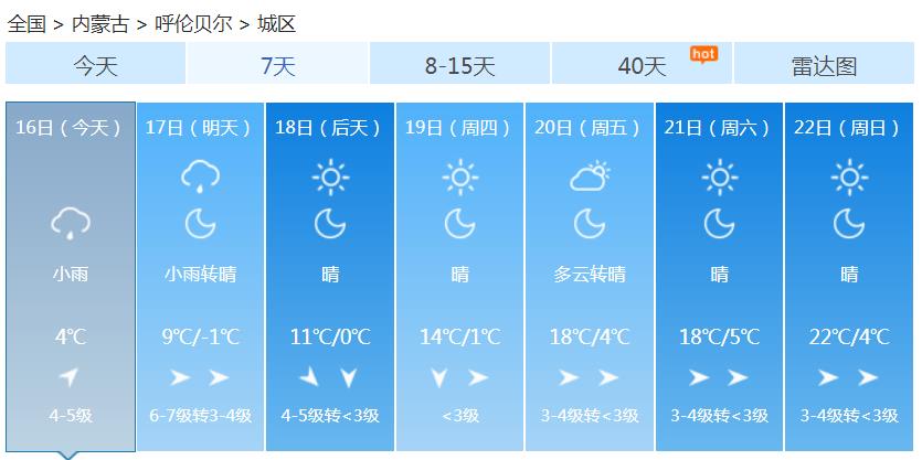 内蒙古9月发布霜冻预警 中东部气温走低呼伦贝尔现霜冻