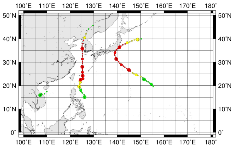 9月中国空台历史罕见 16号台风登陆中国的可能性有多少？