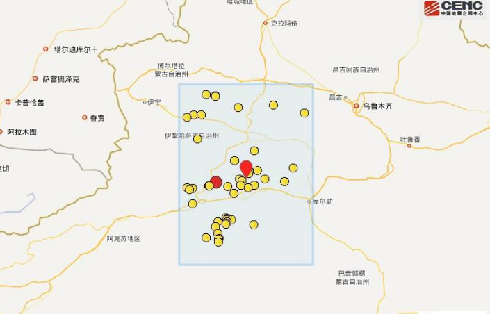 轮台县4.1级地震最新动态 5公里内有4个村庄