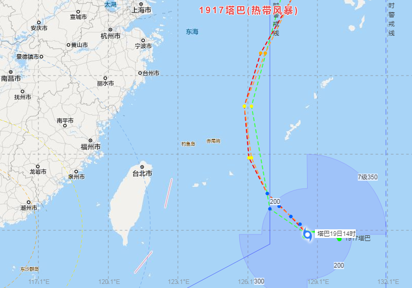中央气象台发布17号台风生成消息！台风塔巴距日本冲绳435公里