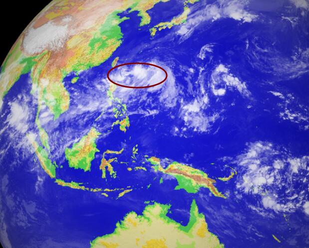 17号台风路径实时发布系统 2019台风“塔巴”高清卫星云图