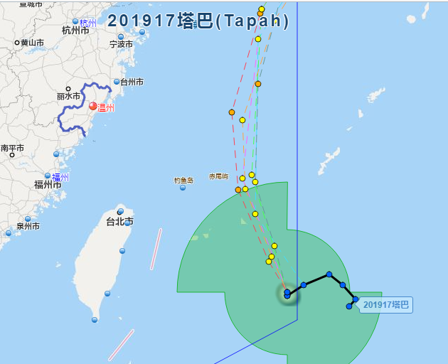 台风“塔巴”21日进入东海海域 降水集中在西南地区