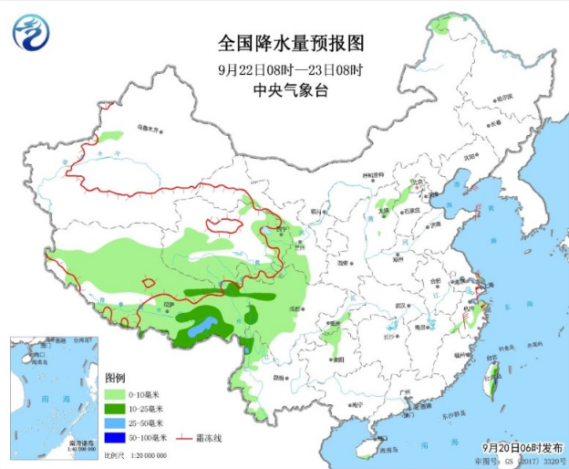 台风塔巴开始影响东海 青藏高原和华西仍有中雨