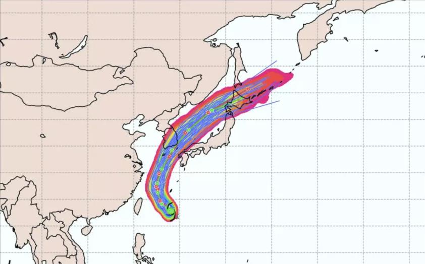 17号台风进入中国24小时警戒线 台风塔巴进入东海