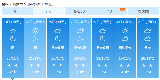 秋分节气内蒙古全面入秋晴间多云 锡林郭勒现霜冻