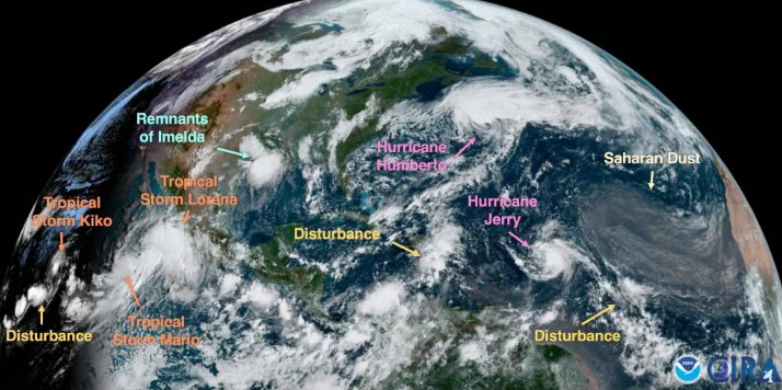 飓风伊梅达袭击美国现场图 暴雨山洪淹没德克萨斯东南部