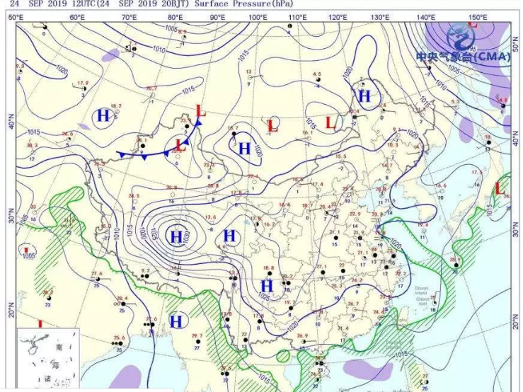 南方被高压控制变干燥 香港录得9月史上最高气压
