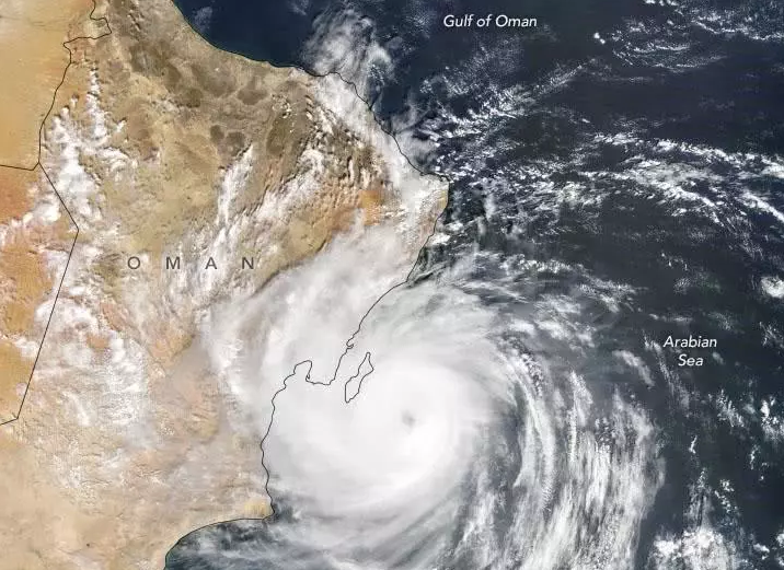 台风希卡登陆阿拉伯半岛却影响中国 抽走水汽致长江下游干旱