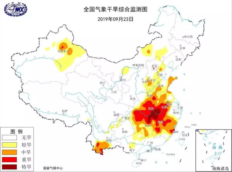 台风塔巴虽走但对中国造成持续性影响：江苏福建等8省干旱