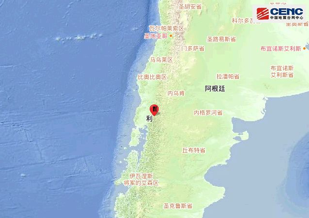 智利发生6.0级地震最新消息 震中周围有5座大城市