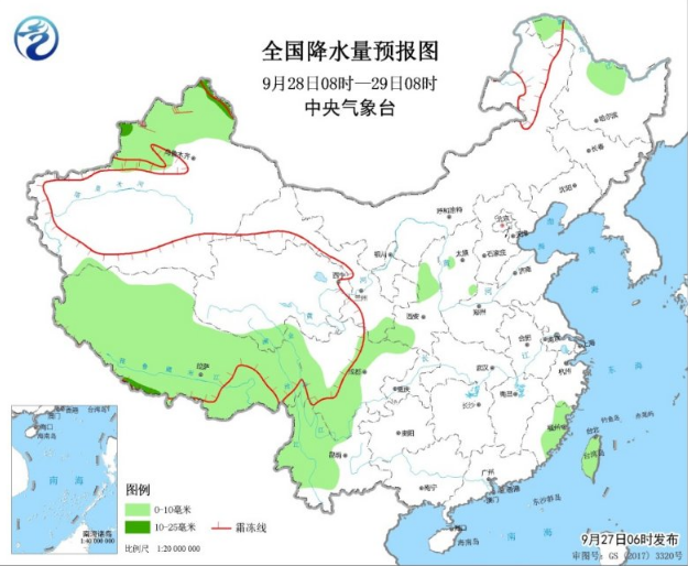 新疆青藏高原出现雨雪 河南四川山西等地小到中雨