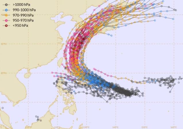 18号台风袭击中国概率加大！米娜台风短时间内就会生成