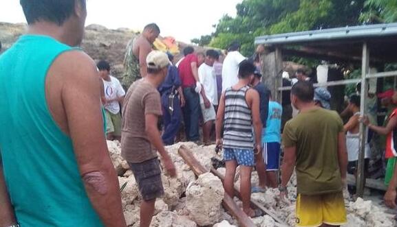 菲律宾南部海域发生6.4级地震 无海啸预警无人员伤亡