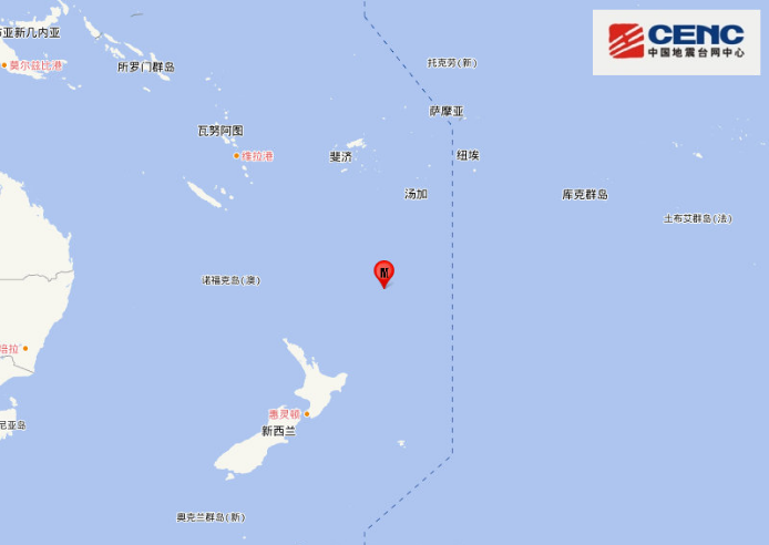 新西兰地震最新消息2019 克马德克群岛爆发6.1级地震
