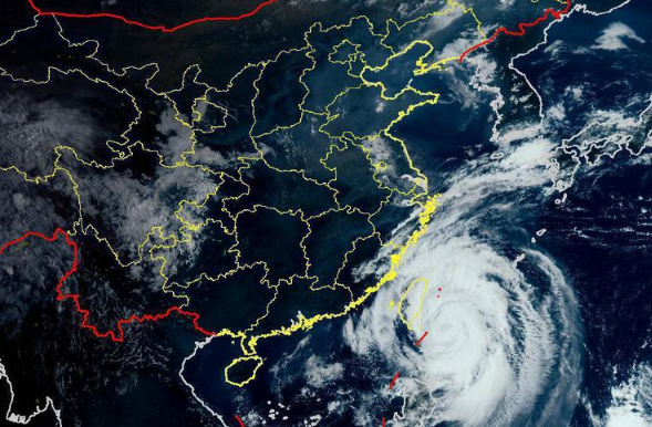 台风黄色预警：台风米娜国庆登陆或擦过浙江中北部沿海
