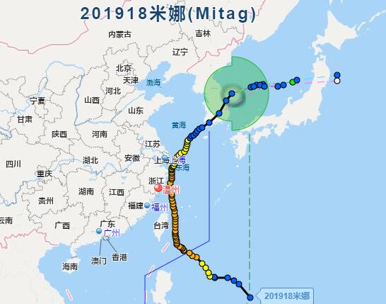 18号台风米娜已进日本海 今天内将变性为温带气旋