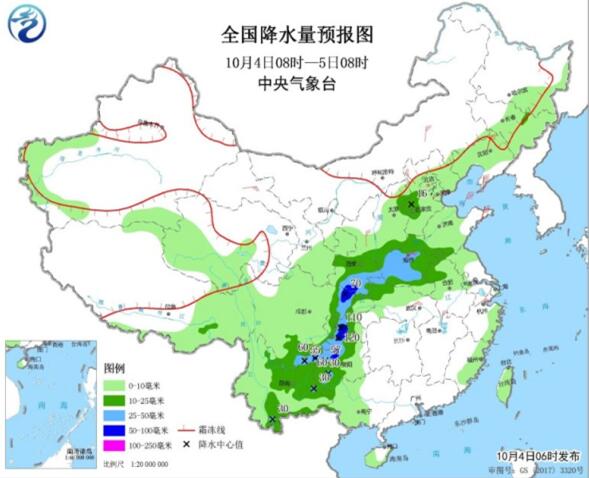 内蒙古东北地区气温骤降10℃ 西南一带持续阴雨天气