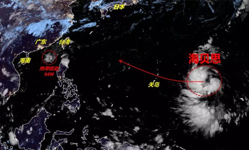 17级超强台风海贝思生成！10月11日进入中国台风警戒线