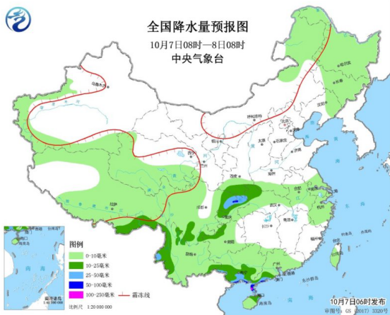 华北东北地区气温下降6℃  陕西西南地区持续阴雨天气