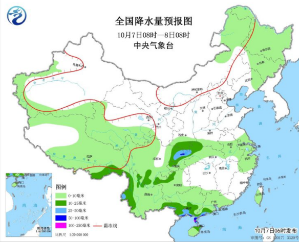 中东部地区出现大雾天气 重庆四川东部阴雨天持续不断